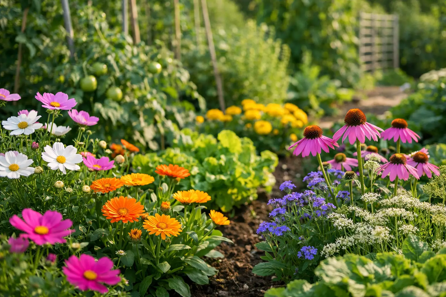 11 Best Flowers for Vegetable Gardens