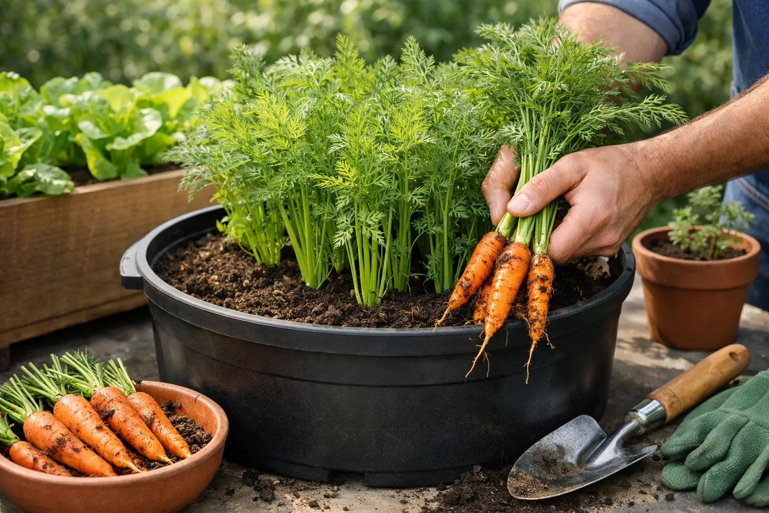 How to Grow Carrots in Containers