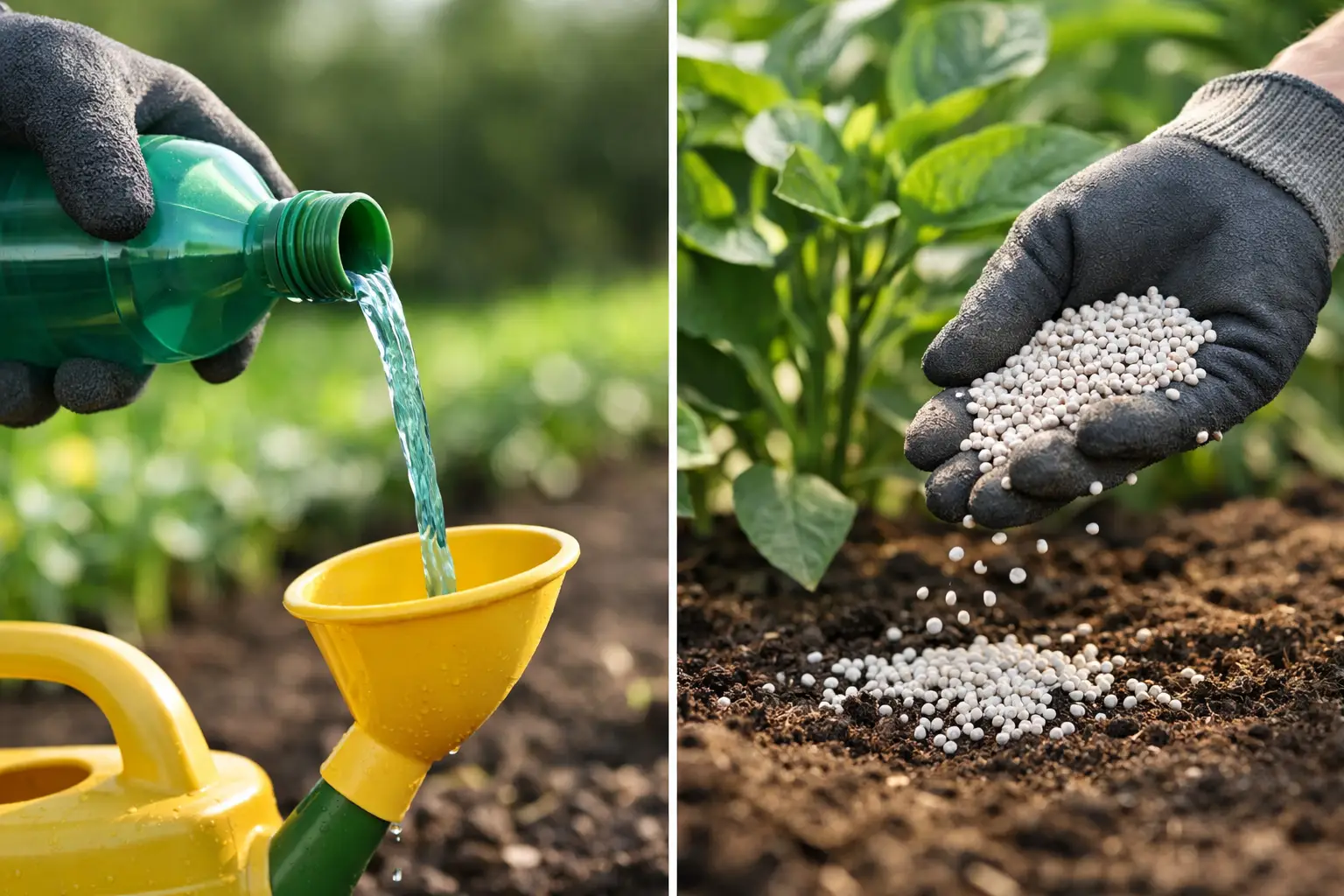 Liquid Fertilizer vs Granular Fertilizer