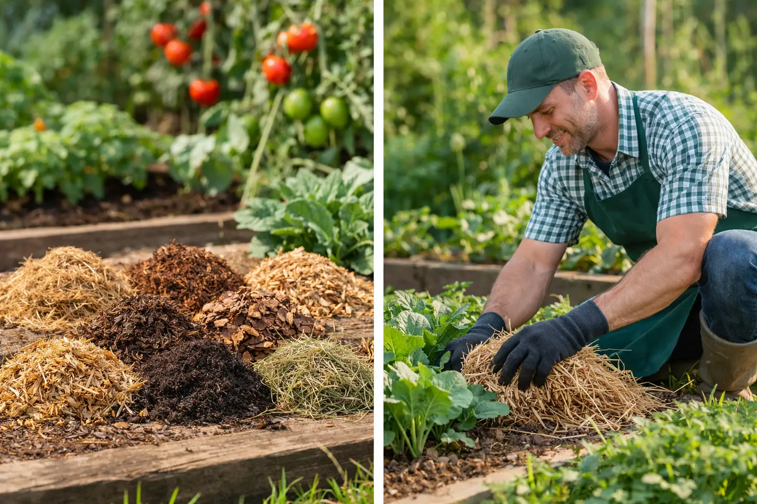 6 Best Organic Mulches for Vegetable Gardens