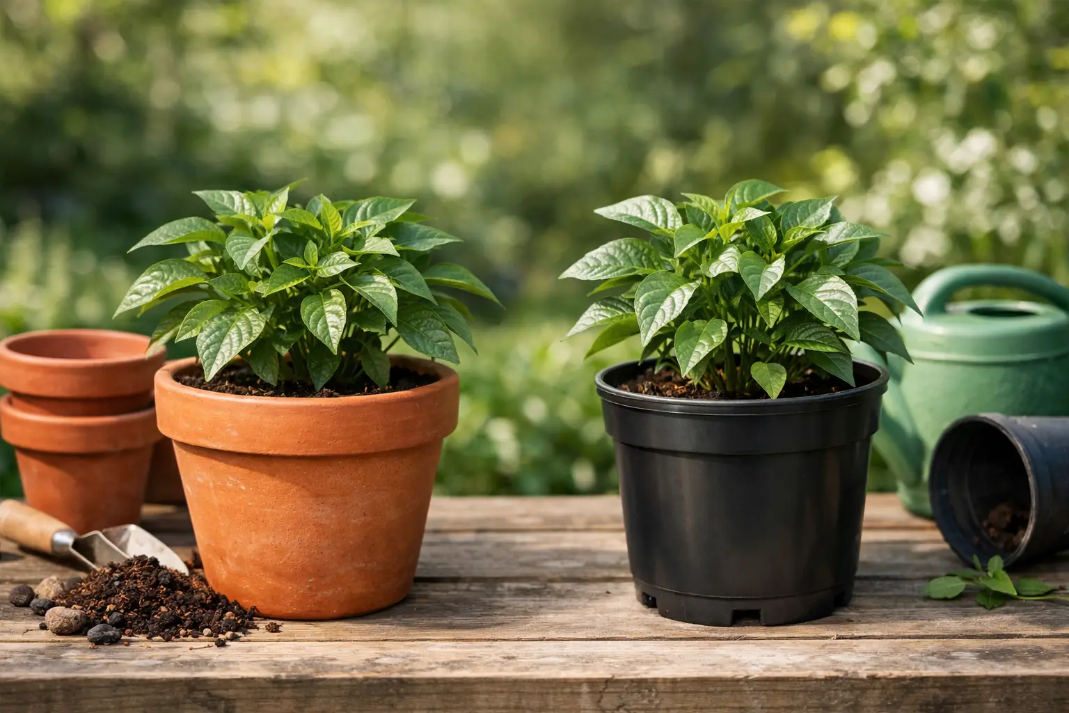 Terra Cotta vs Plastic Pots for Healthy Plants