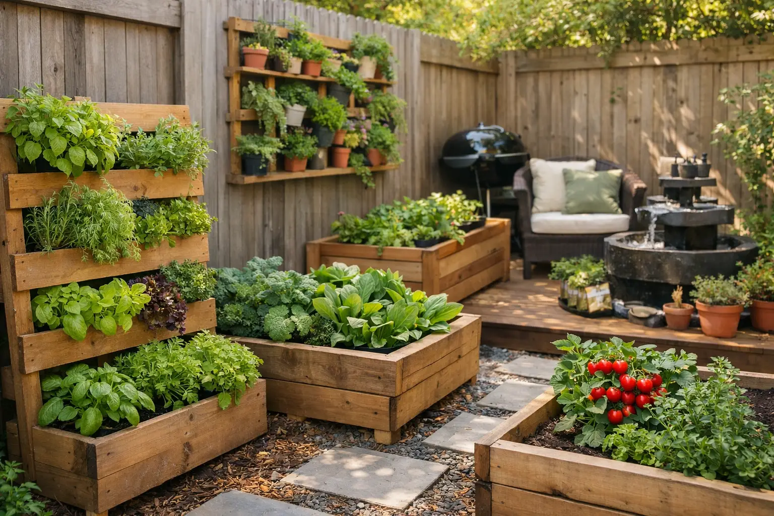 12 Small Backyard Garden Ideas That Save Space