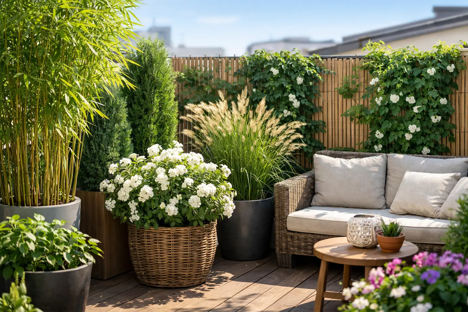 9 Balcony Privacy Plants That Grow Well in Pots