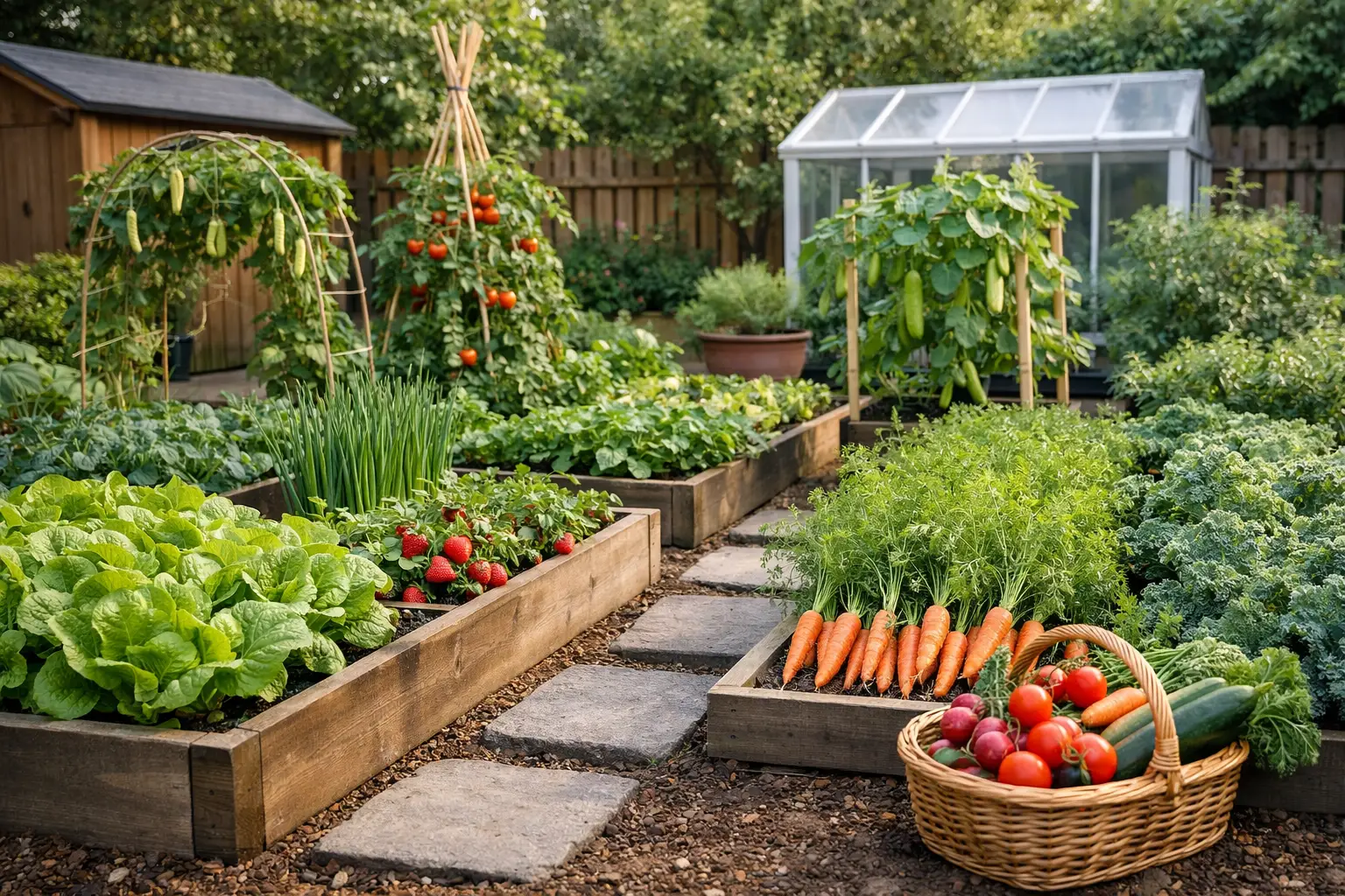 A Small Backyard Food Garden Example That Works