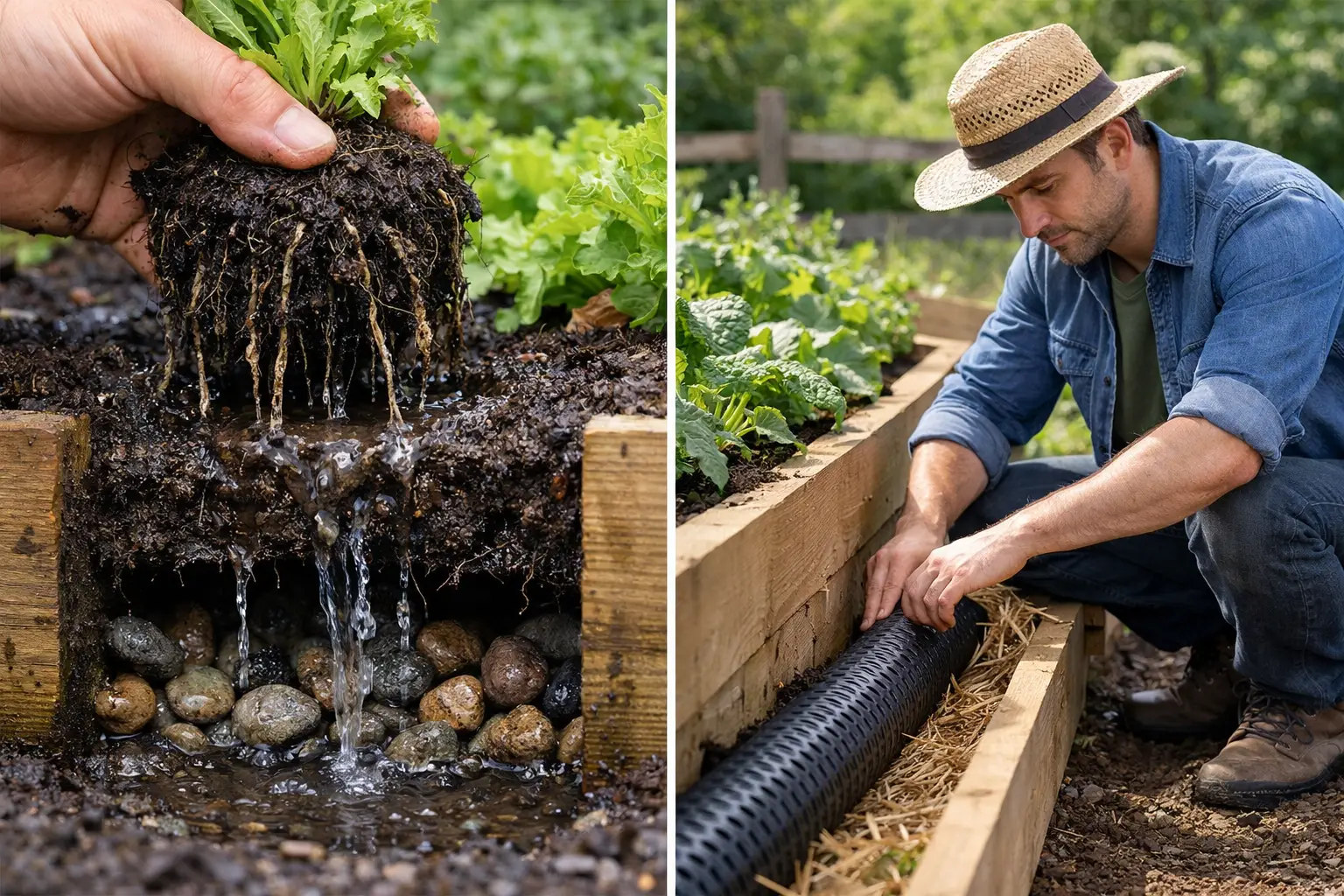 Fix Raised Bed Drainage Problems Naturally