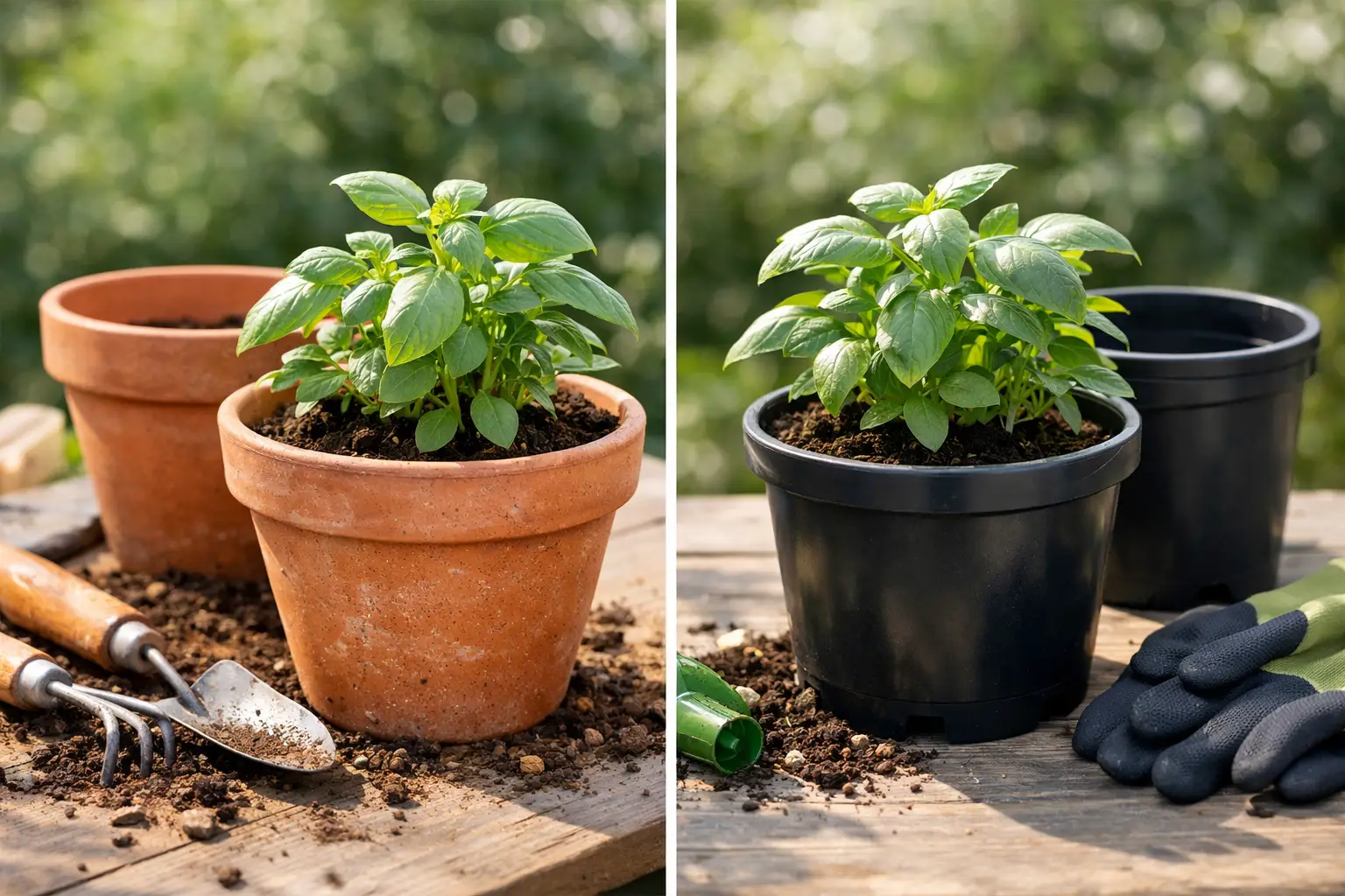 Clay Pots vs Plastic Pots for Healthier Plants