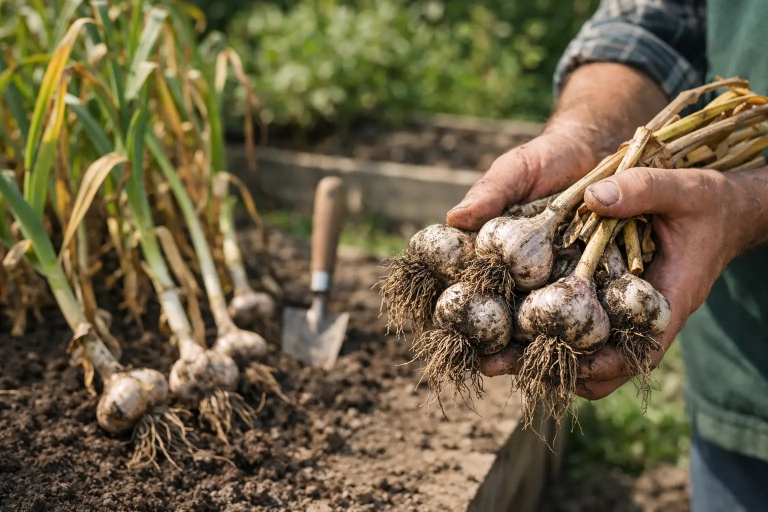 When Should I Harvest Garlic? Read the Leaves